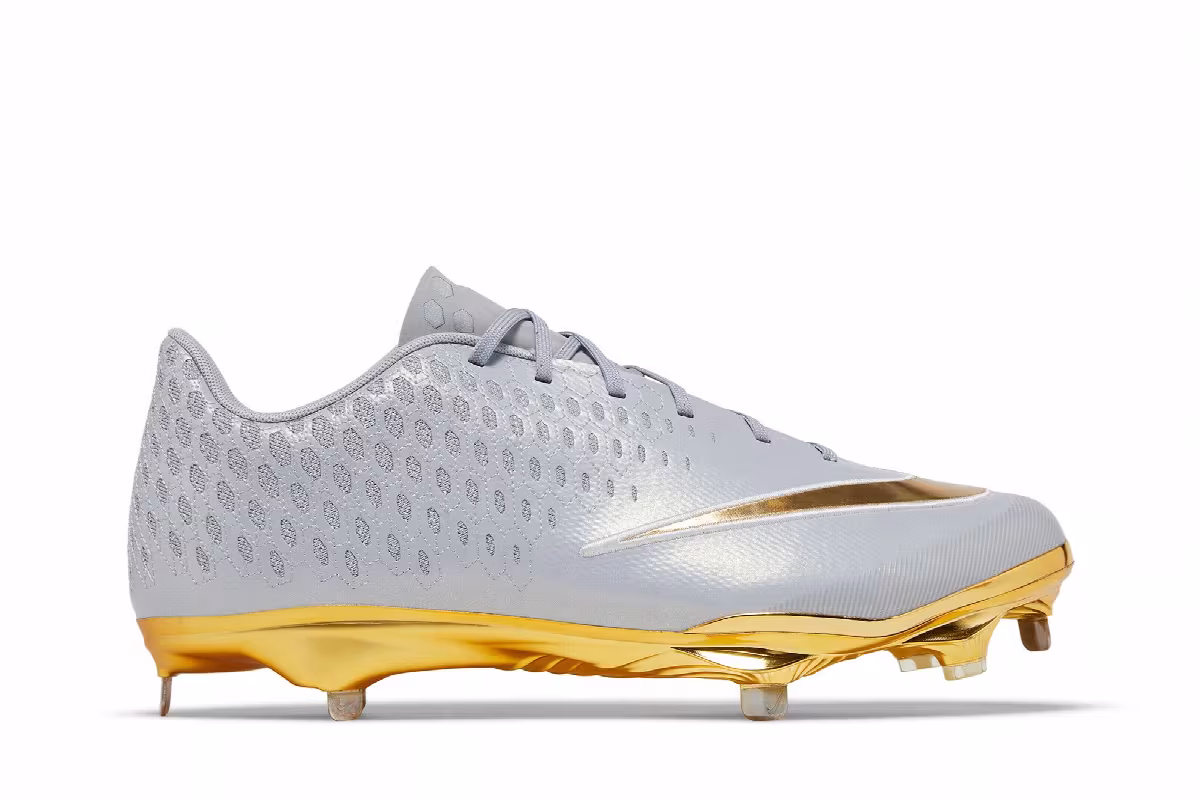 Nike Lunar Vapor Ultrafly Elite 2 Grey Metallic Gold, view 2