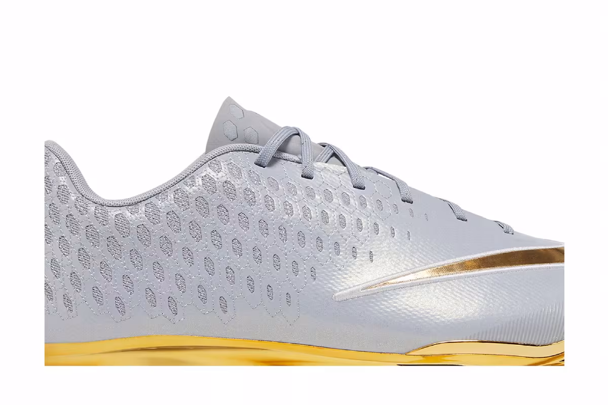 Nike Lunar Vapor Ultrafly Elite 2 Grey Metallic Gold, view 3