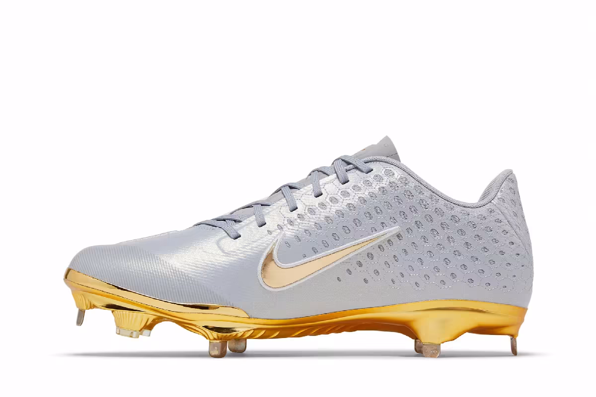 Nike Lunar Vapor Ultrafly Elite 2 Grey Metallic Gold, view 4