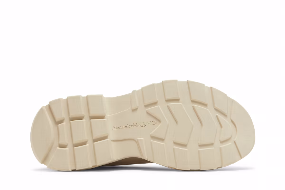 Alexander McQueen Tread Slick Boot Beige Leather, view 5
