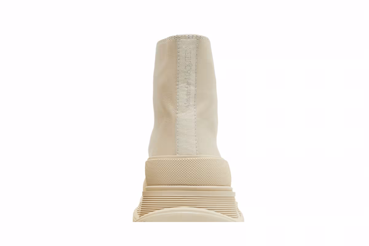 Alexander McQueen Tread Slick Boot Beige Leather, view 8