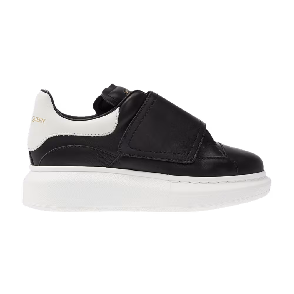 Alexander McQueen Oversized Grip-Strap Sneaker Kids Black White 2022