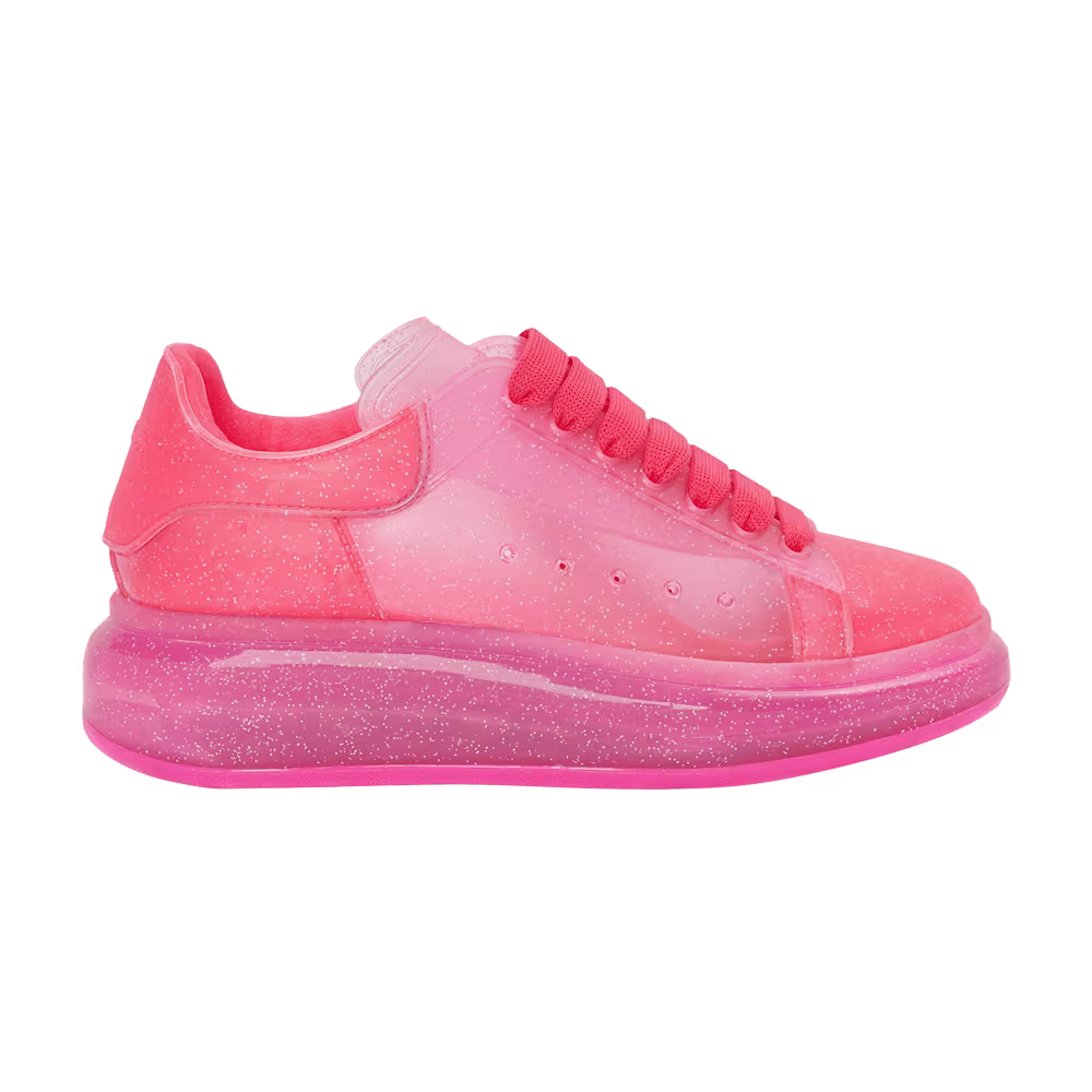 Alexander McQueen Women's Oversized Sneaker Transparent - Bright Pink