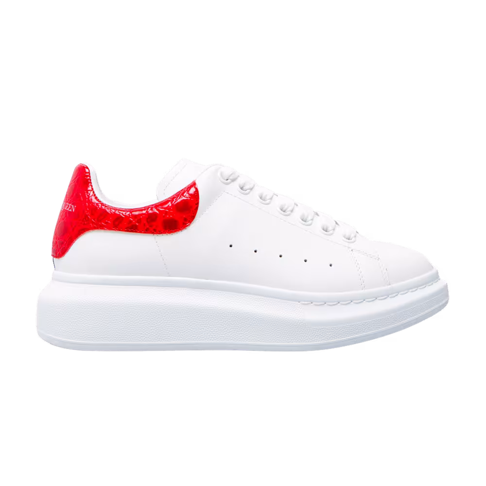 Alexander McQueen Oversized Sneaker Red Crocodile