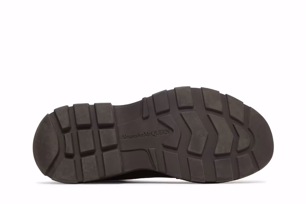 Alexander McQueen Tread Slick Boots Khaki Black, view 5