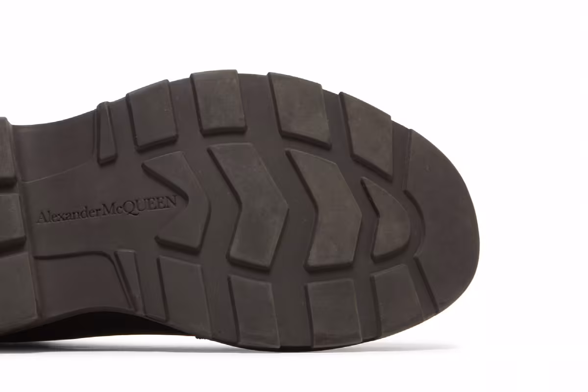 Alexander McQueen Tread Slick Boots Khaki Black, view 6