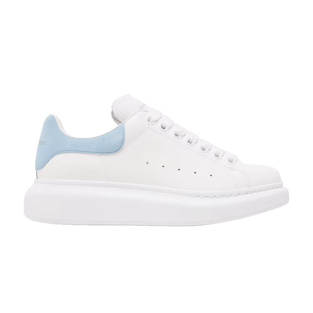 Alexander McQueen Women's Oversized Sneaker White Powder Blue
