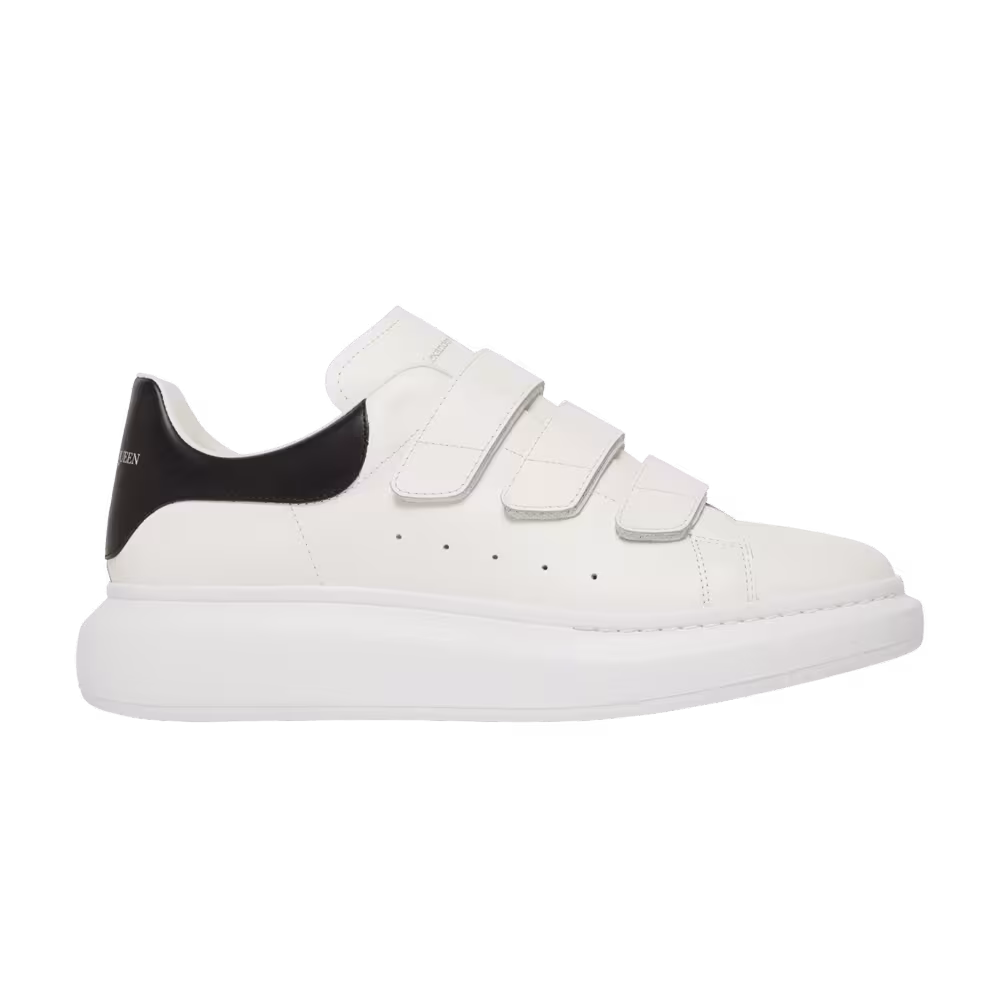 Alexander McQueen Oversized Triple Strap Sneaker White Black