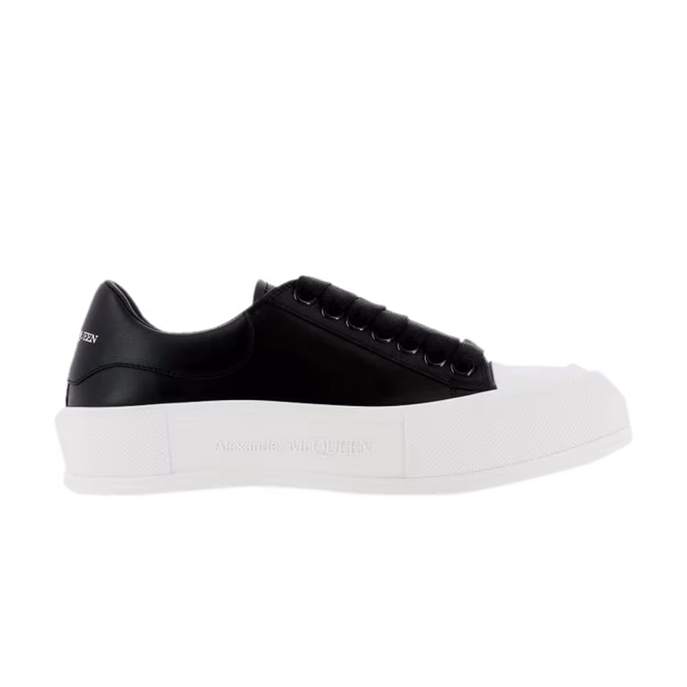 Alexander McQueen Women's Deck Plimsoll Black White