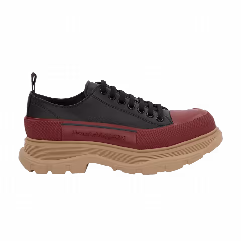 Alexander McQueen Tread Slick Lace-Up 'Black Red Beige'