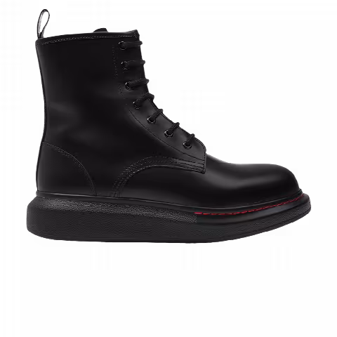 Alexander McQueen Wmns Hybrid Combat Boot 'Black'
