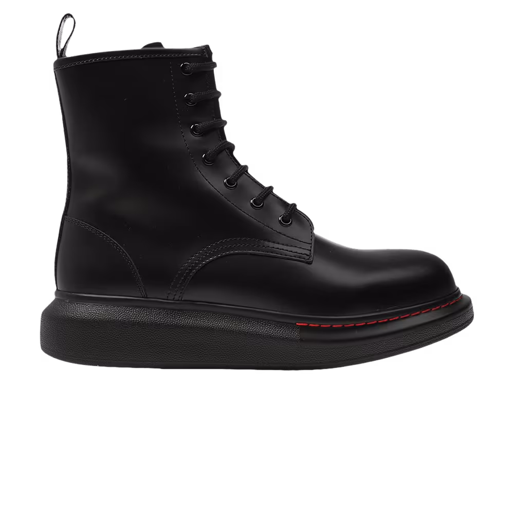 Alexander McQueen Women's Hybrid Combat Boot Black