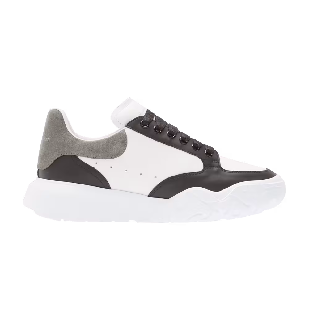 Alexander McQueen Court Trainer Black White Arctic Grey