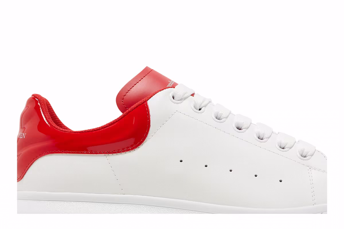 Alexander McQueen Oversized Sneaker White Lust Red, view 3
