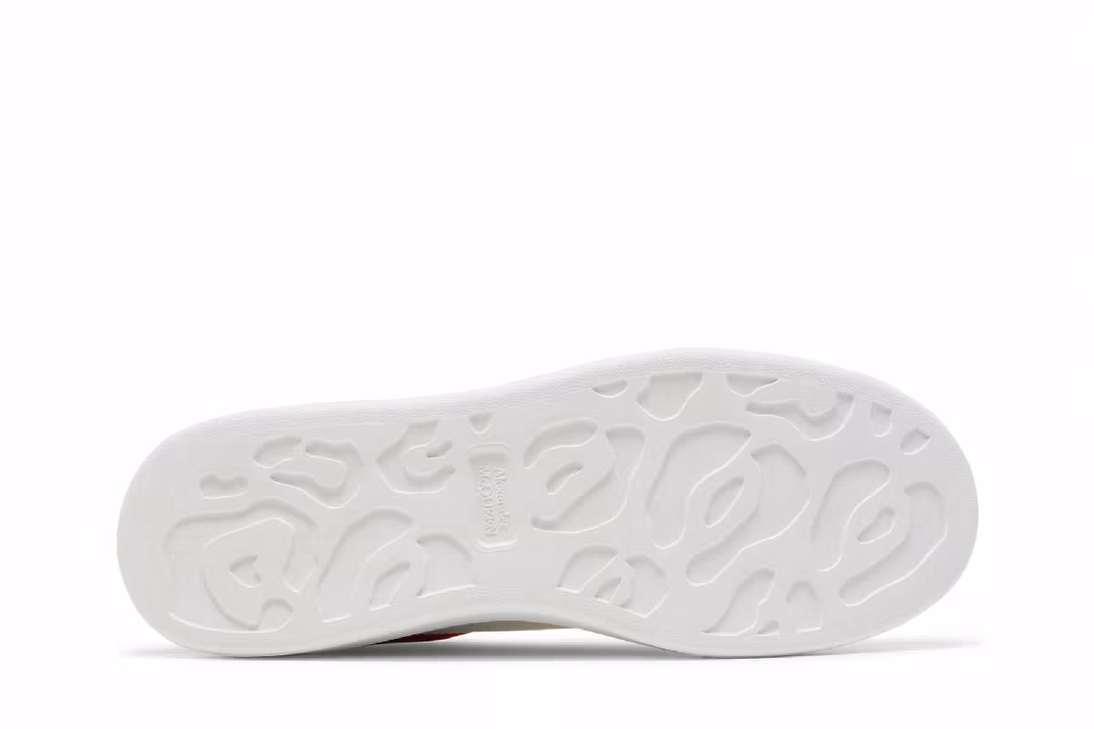 Alexander McQueen Oversized Sneaker White Lust Red, view 5