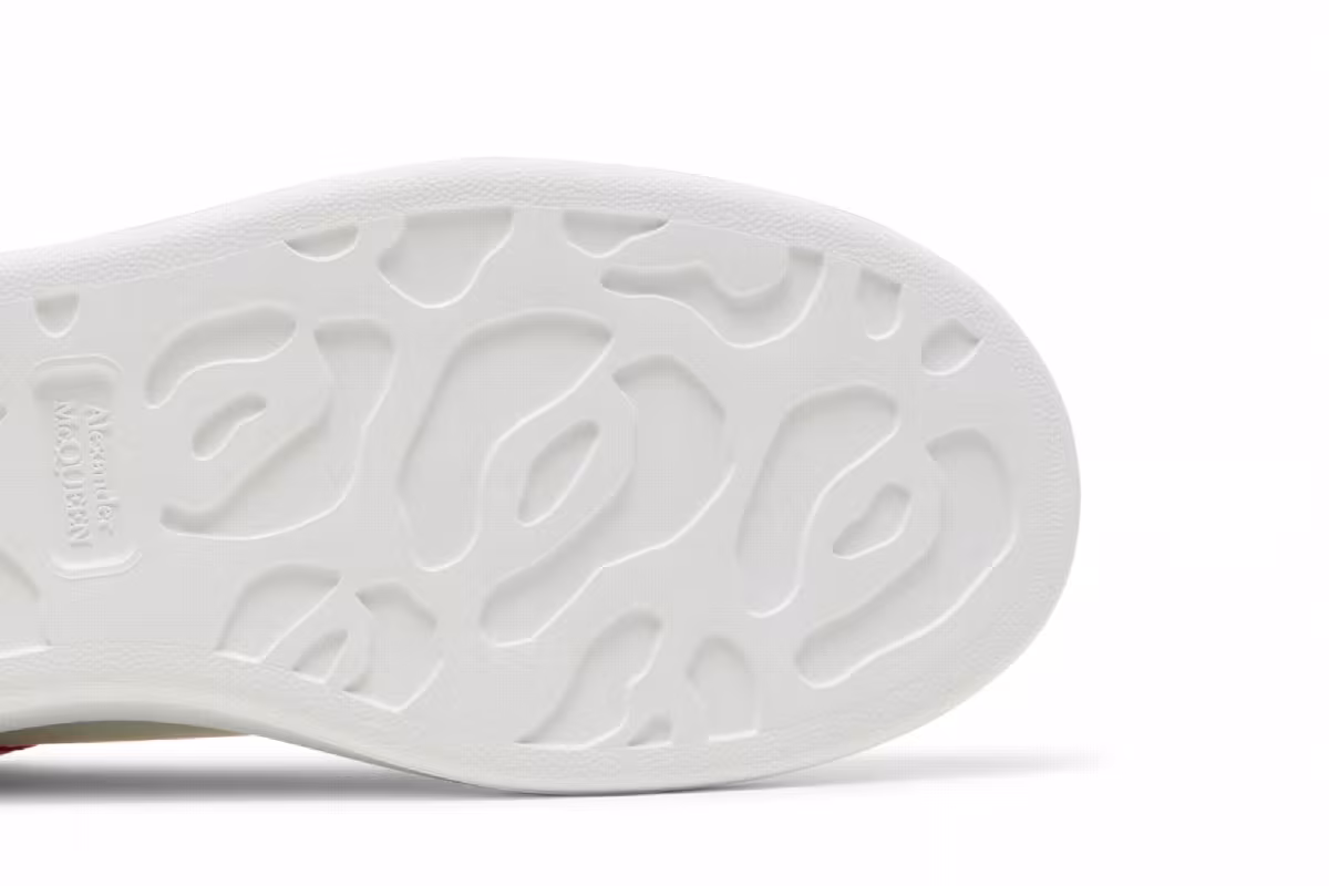 Alexander McQueen Oversized Sneaker White Lust Red, view 6