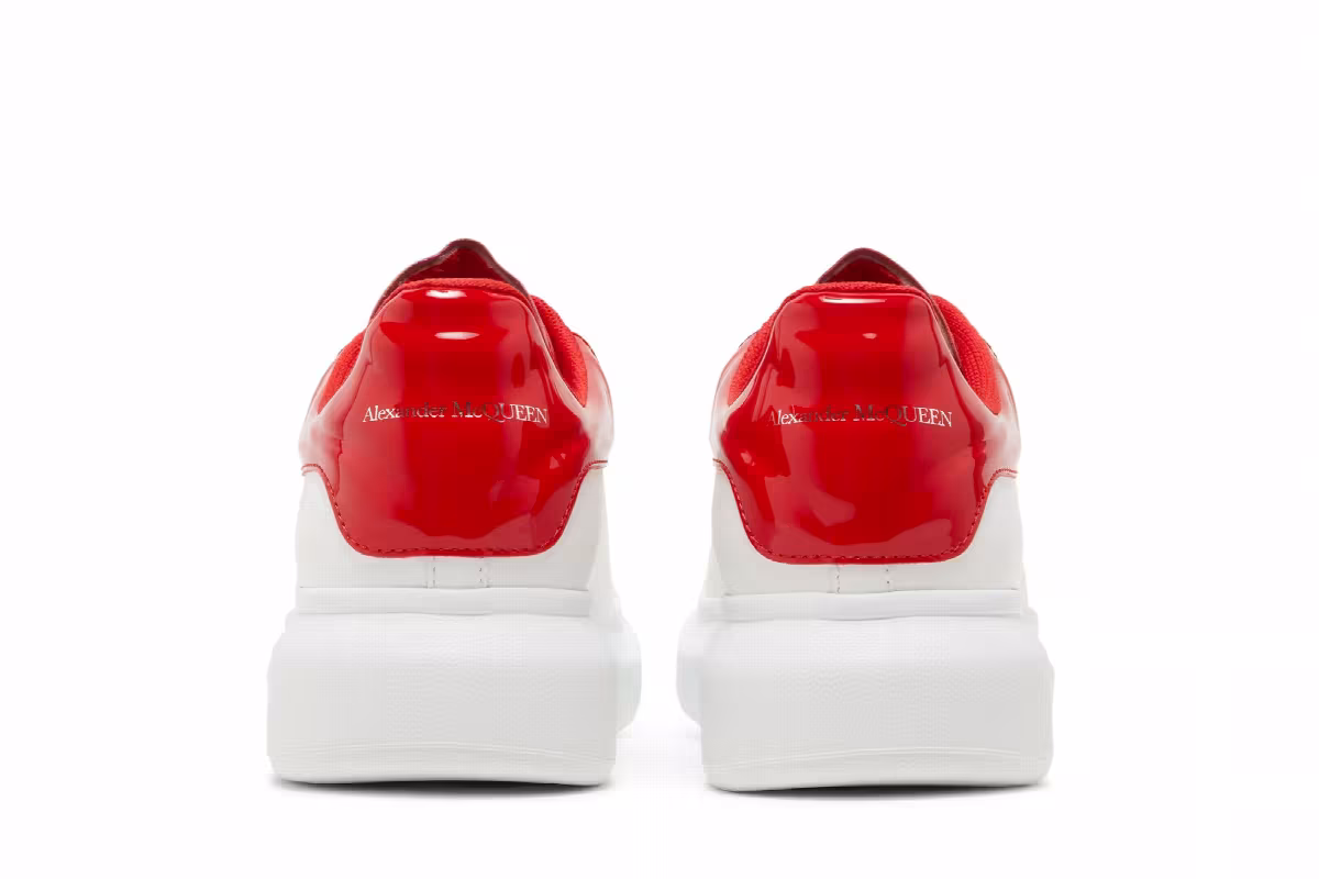Alexander McQueen Oversized Sneaker White Lust Red, view 7