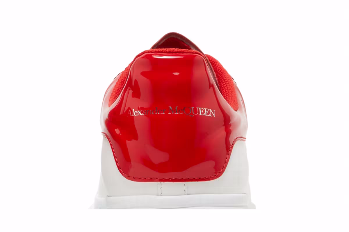 Alexander McQueen Oversized Sneaker White Lust Red, view 8