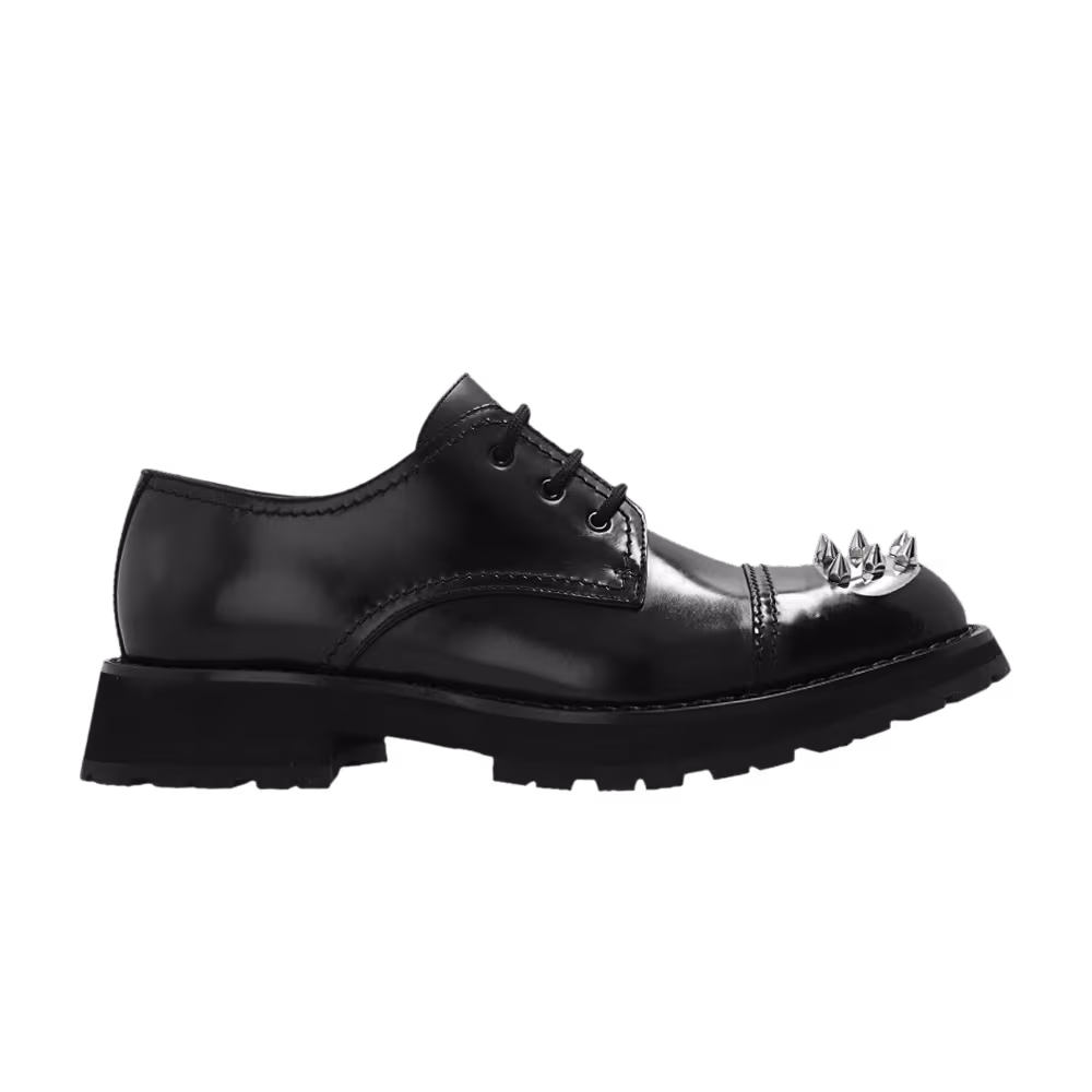 Alexander McQueen Punk Stud Derby Black