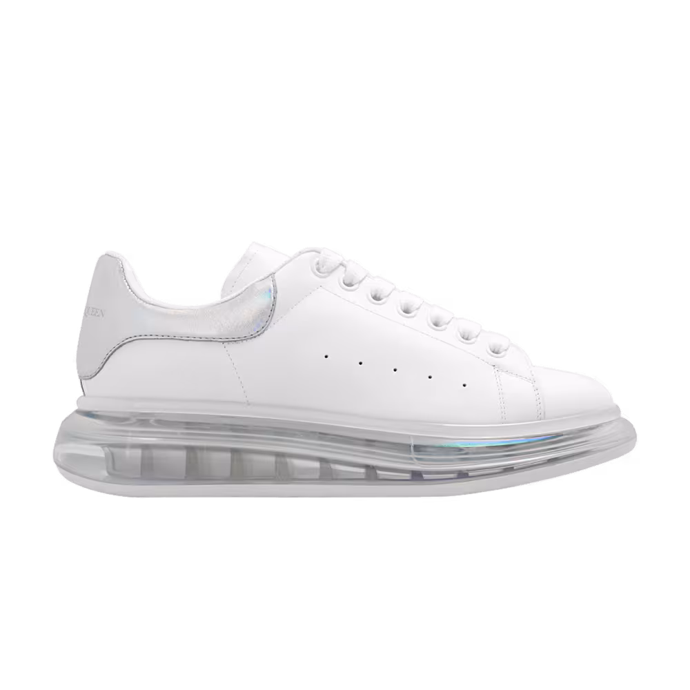 Alexander McQueen Oversized Sneaker Transparent Sole - White Iridescent