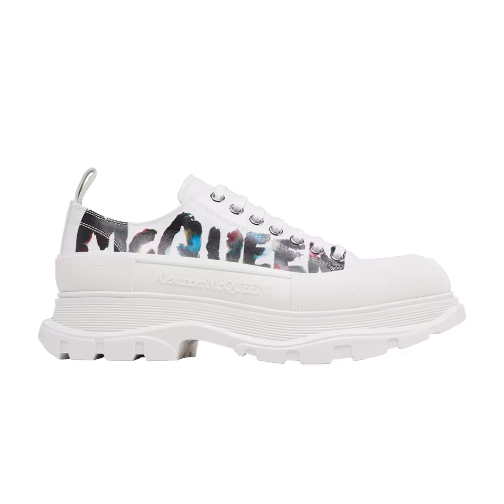Alexander McQueen Tread Slick Lace-Up Watercolour Graffiti