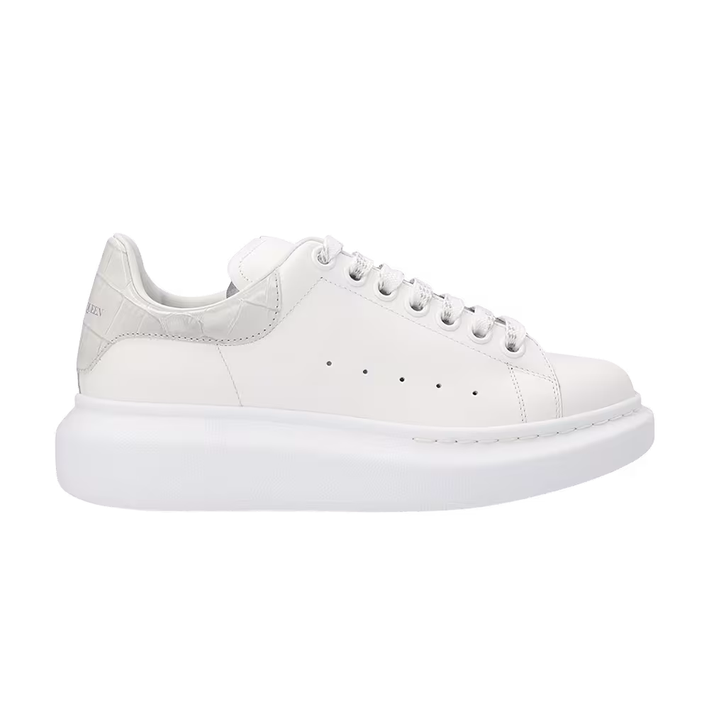Alexander McQueen Women's Oversized Sneaker White Croc
