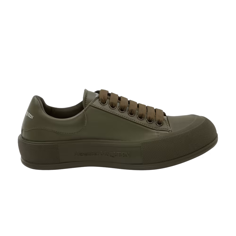 Alexander McQueen Deck Lace Plimsoll Khaki