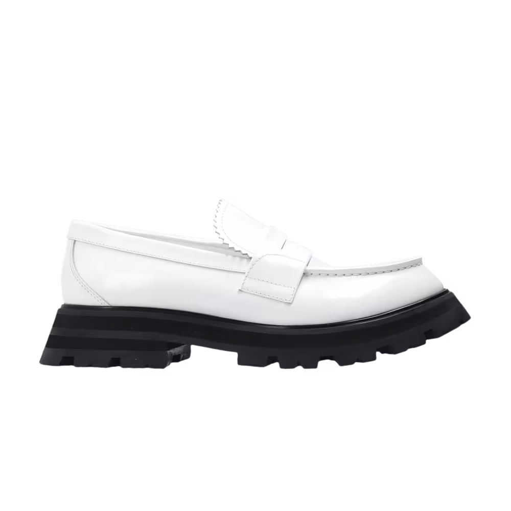 Alexander McQueen Women's Wander Loafer White Black