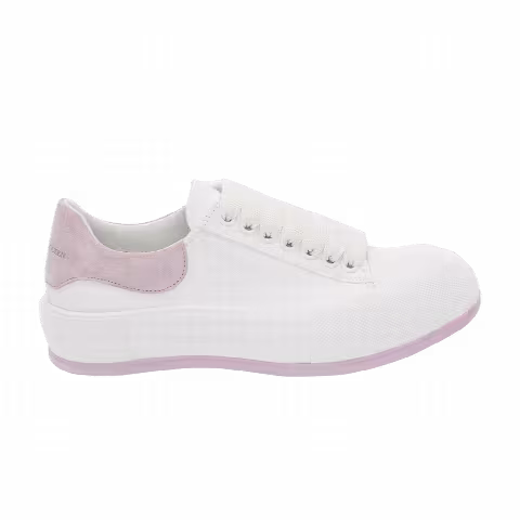 Alexander McQueen Wmns Deck Lace Plimsoll 'White Lilac'