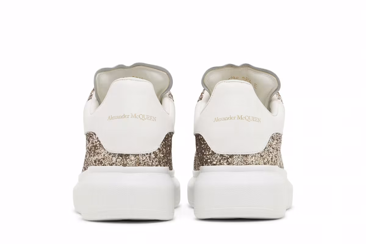 Alexander McQueen Women's Oversized Sneaker Calico Glitter, view 7