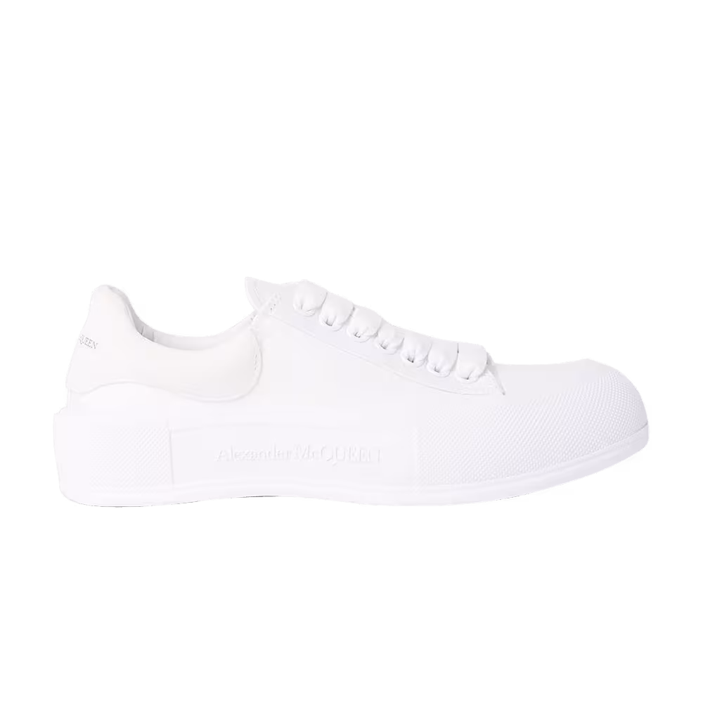 Alexander McQueen Women's Deck Lace-Up Plimsoll White 2022