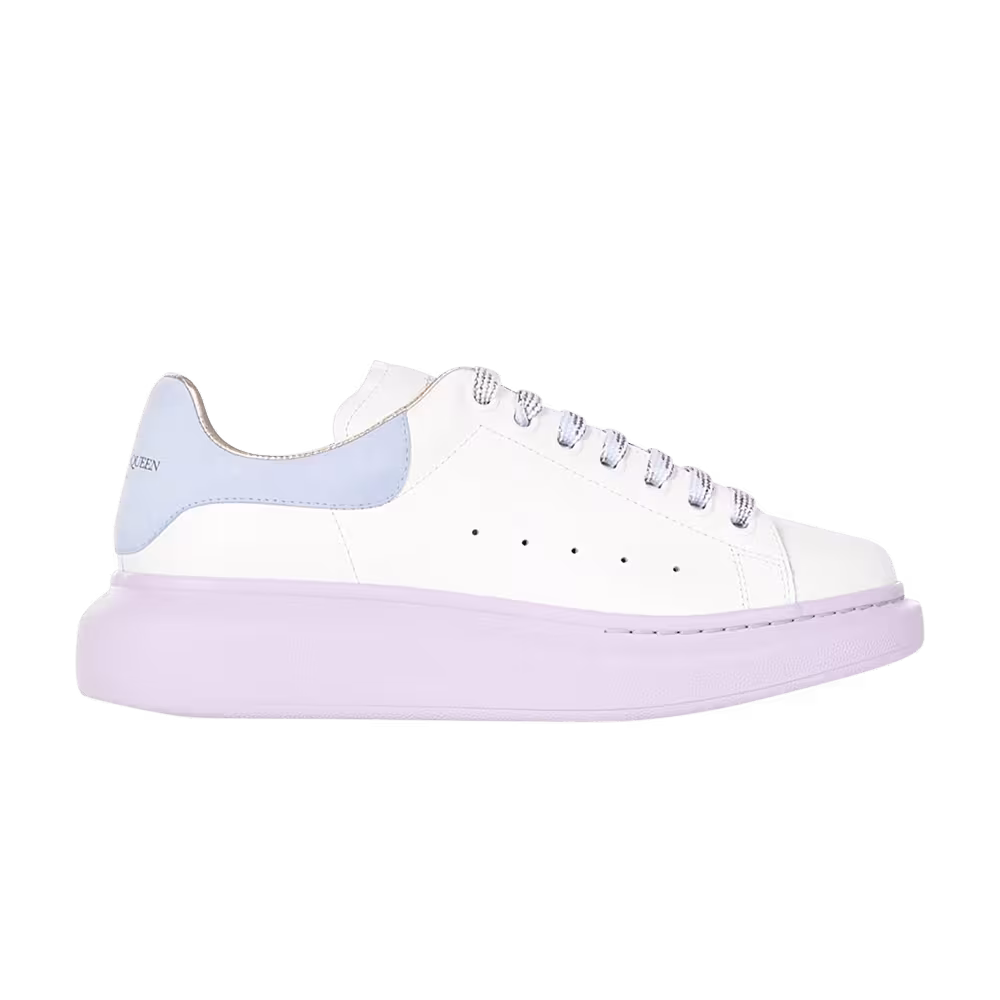 Alexander McQueen Women's Oversized Sneaker White Blue Lilac