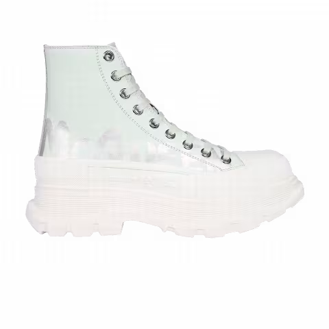 Alexander McQueen Tread Slick Boot 'McQueen Graffiti Logo - Pastel Green'