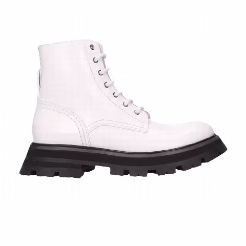 Alexander McQueen Wmns Wander Boot 'White Black'