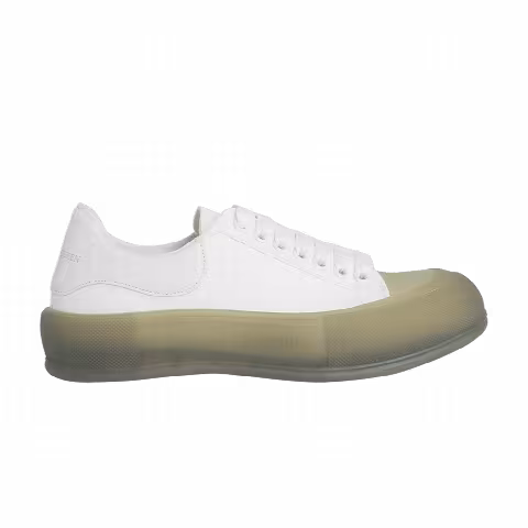 Alexander McQueen Deck Lace-Up Plimsoll 'White Khaki'