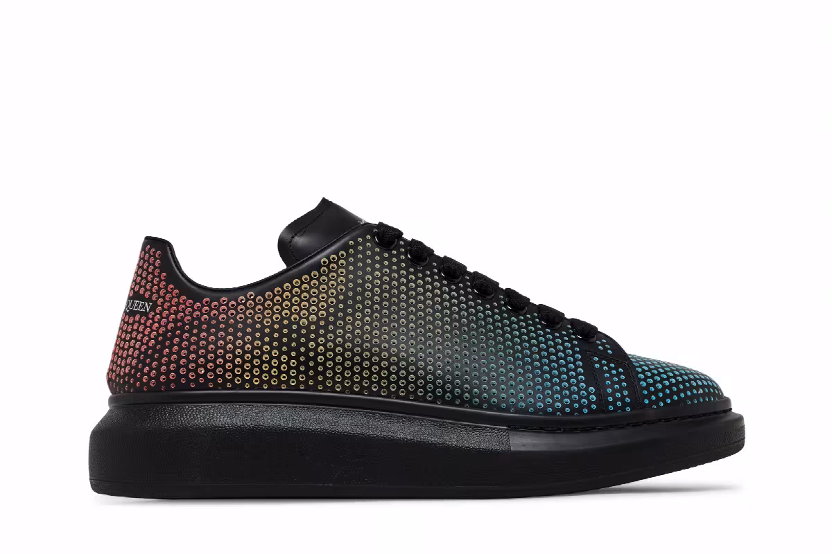 Alexander McQueen Oversized Sneaker Perforated - Black Multi-Color, view 2