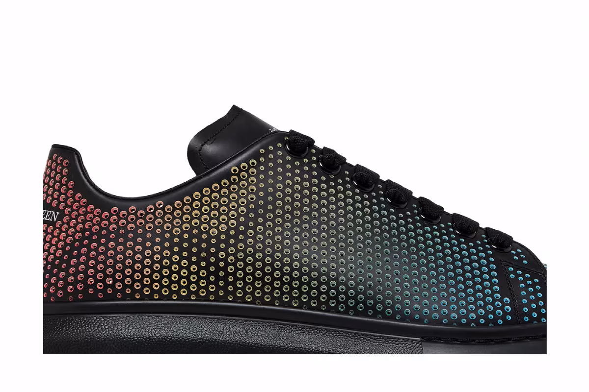 Alexander McQueen Oversized Sneaker Perforated - Black Multi-Color, view 3