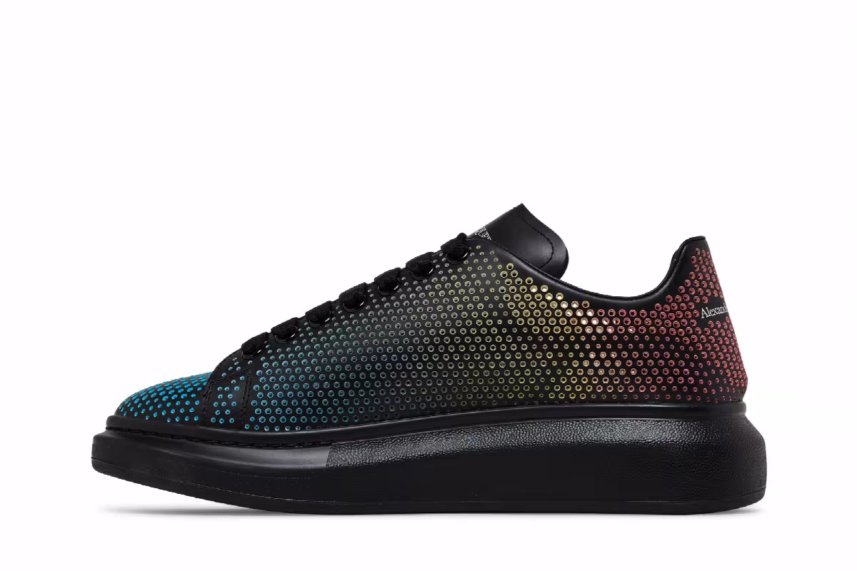 Alexander McQueen Oversized Sneaker Perforated - Black Multi-Color, view 4