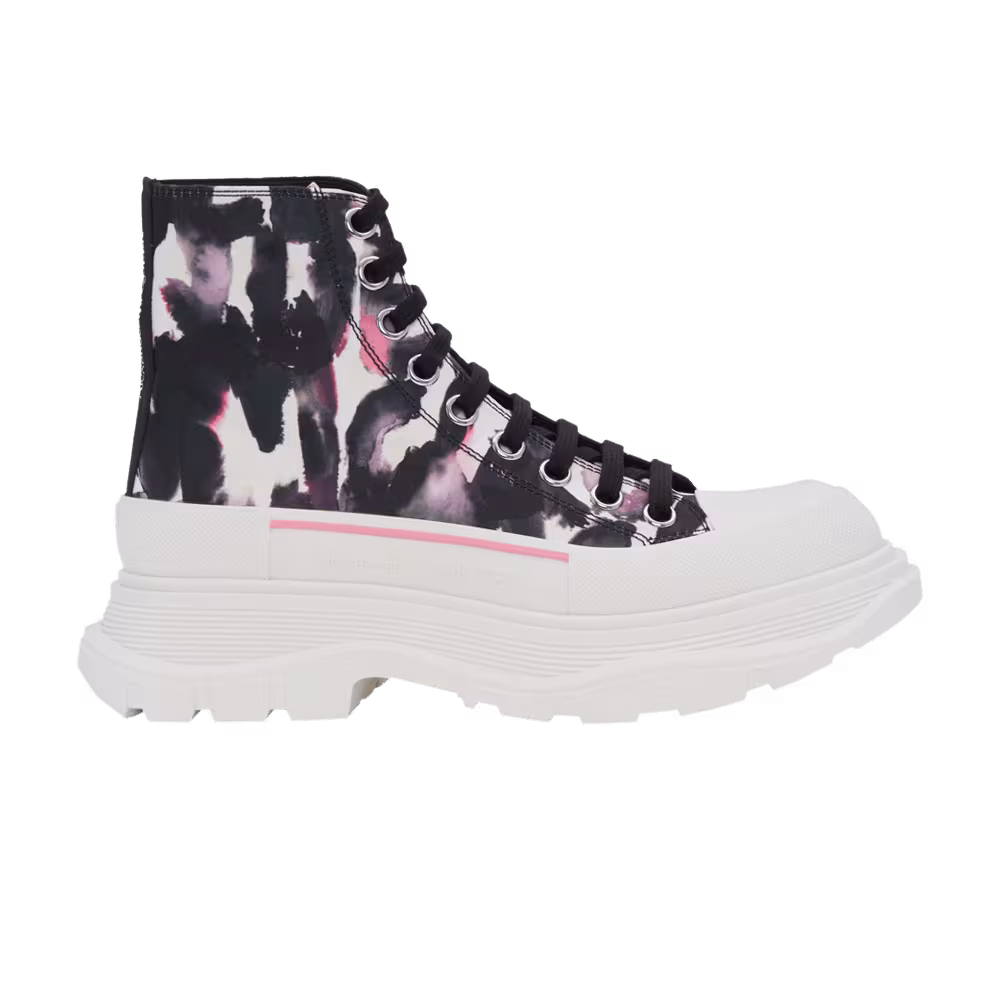 Alexander McQueen Women's Tread Slick Boot Watercolour Graffiti