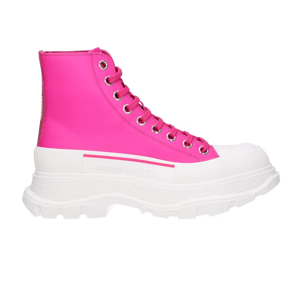 Alexander McQueen Women's Tread Slick Boot Fuchsia