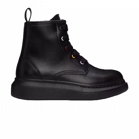 Alexander McQueen Hybrid Lace-Up Boot Kids 'Black'