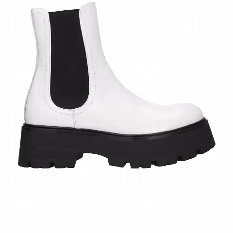 Alexander McQueen Wmns Rave Chelsea Boot 'White Black'