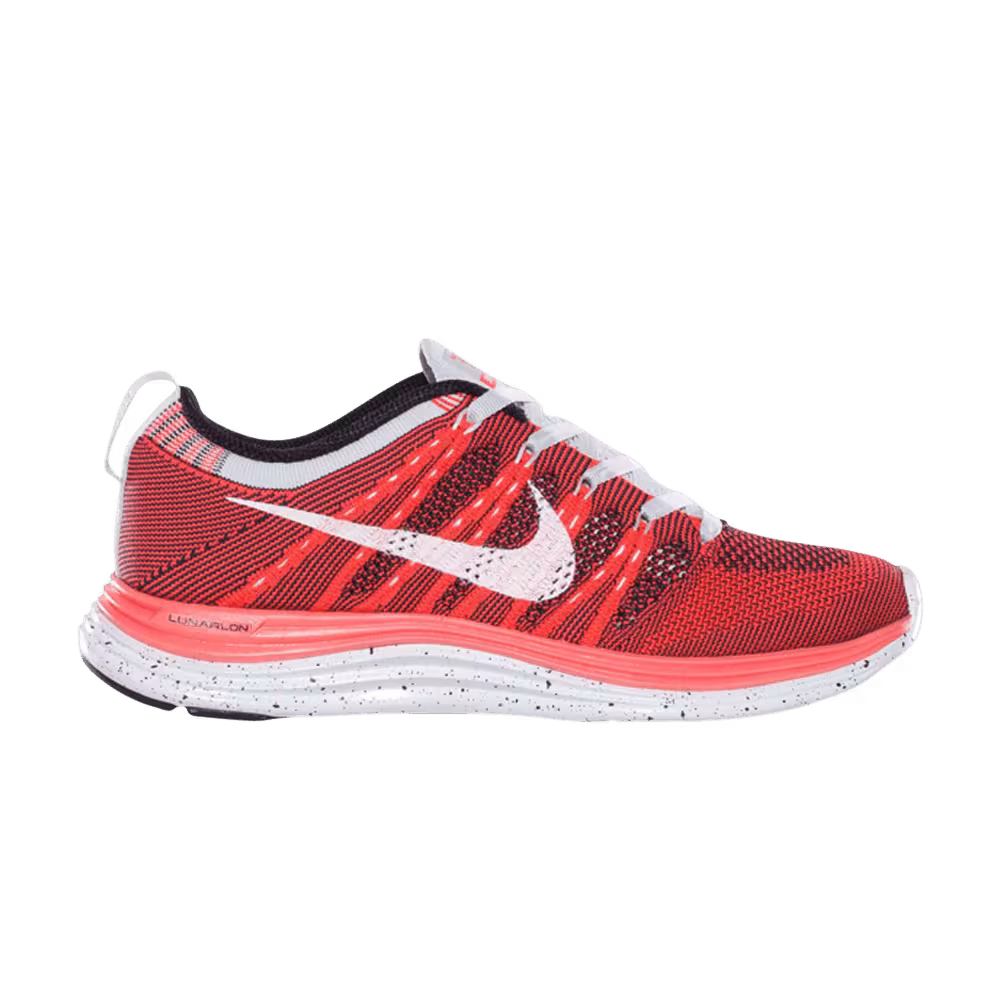 Nike Women's Flyknit One+ Bright Crimson Obsidian
