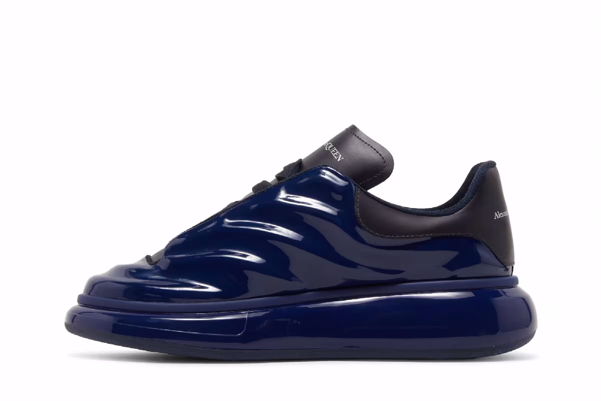 Alexander McQueen Oversized Sneaker Lux Gloss - Navy, view 4