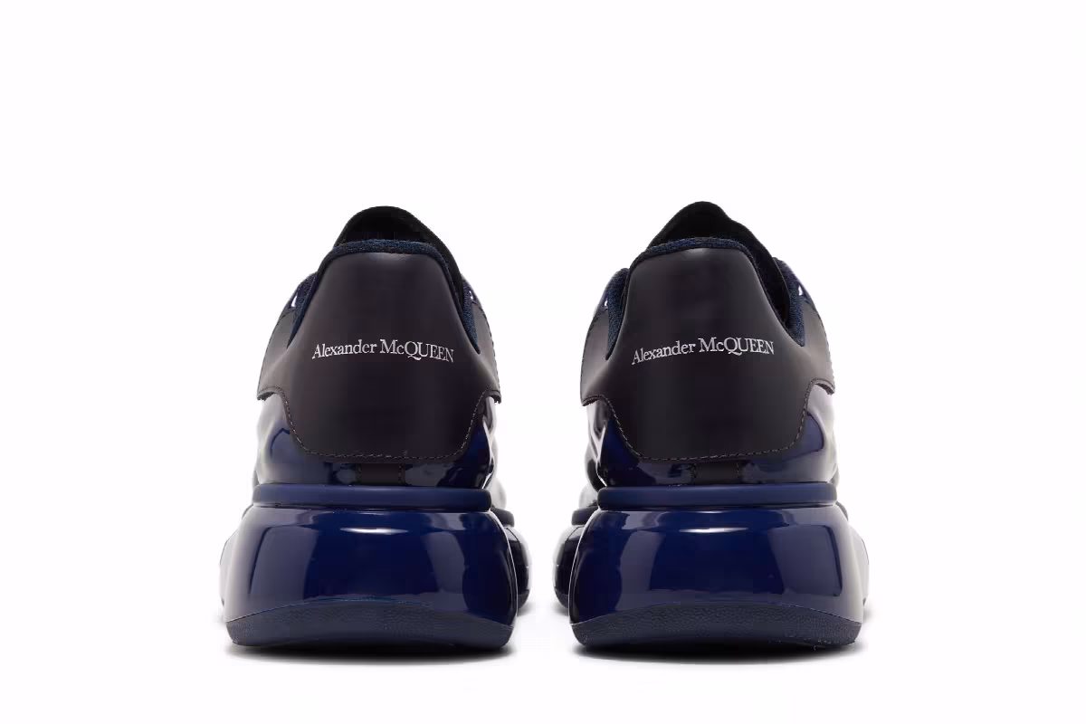 Alexander McQueen Oversized Sneaker Lux Gloss - Navy, view 7