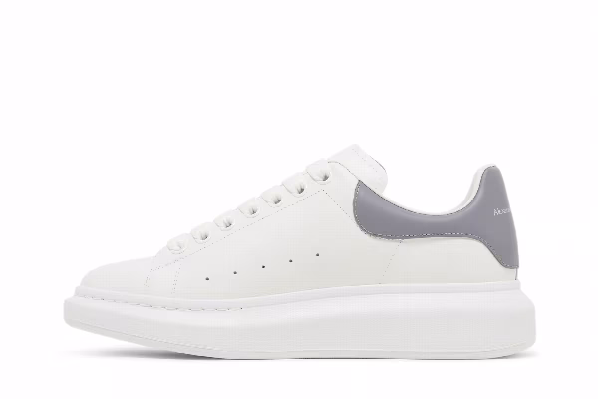 Alexander McQueen Oversized Sneaker White Grey, view 4