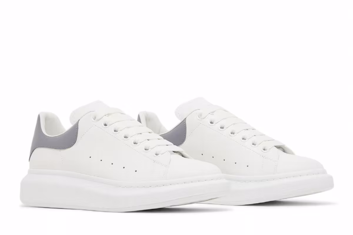 Alexander McQueen Oversized Sneaker White Grey, view 9