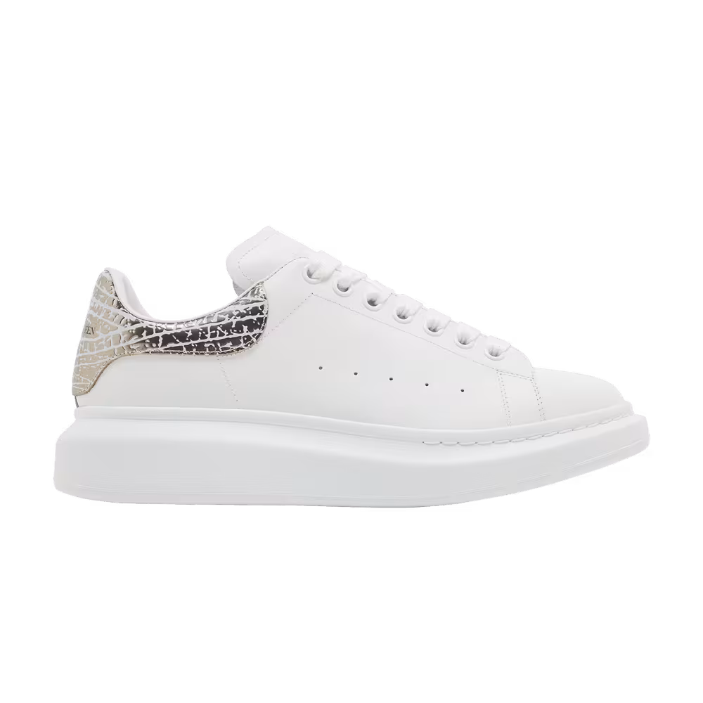 Alexander McQueen Oversized Sneaker Dragonfly Print - White Silver