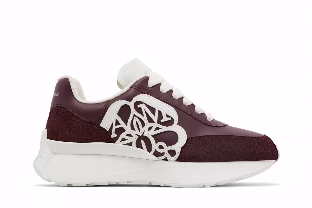 Alexander McQueen Women's Sprint Runner Dark Burgundy, view 2