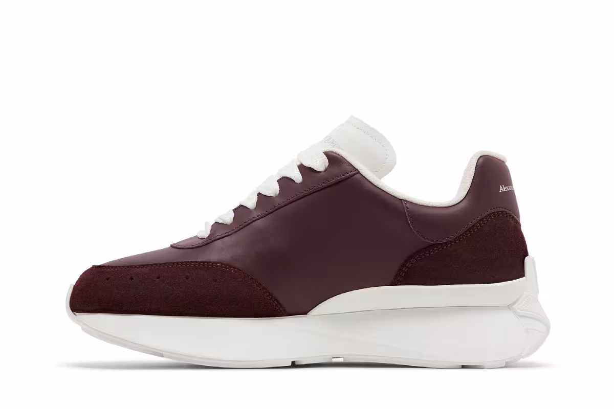 Alexander McQueen Women's Sprint Runner Dark Burgundy, view 4